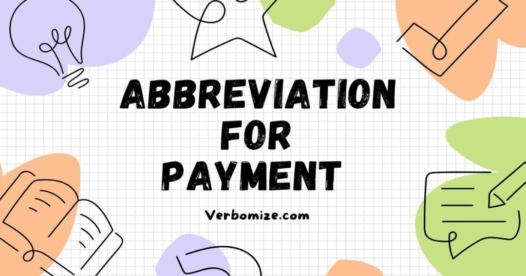 abbreviation of payment