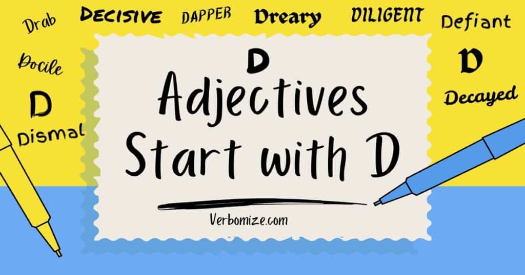 Adjectives Start with D