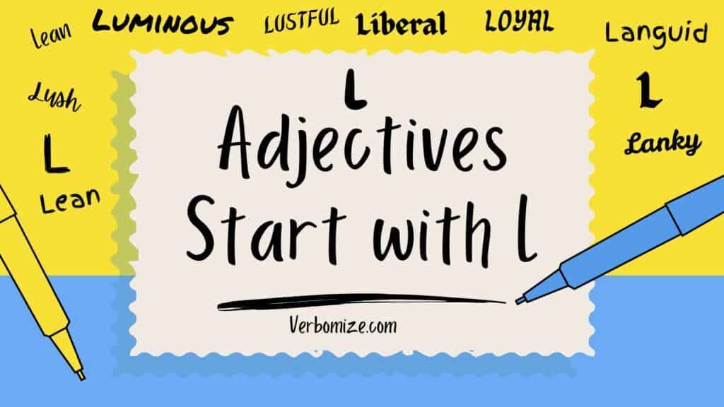 Adjectives That Start with L