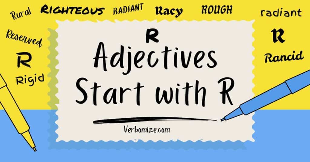 Adjectives start with R