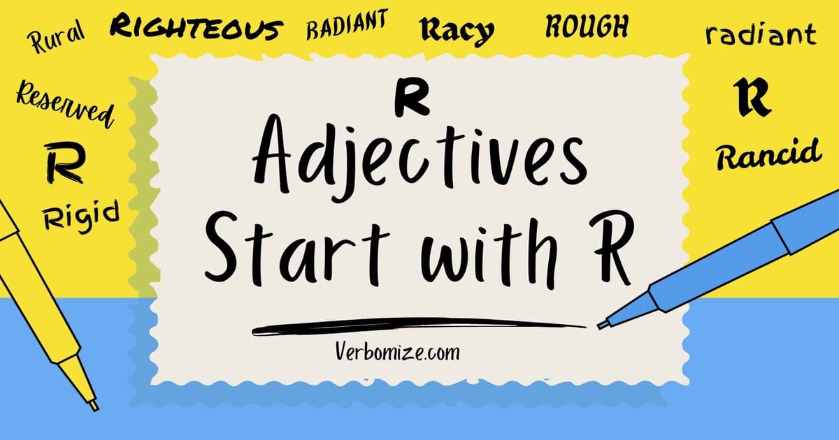 Adjectives start with R