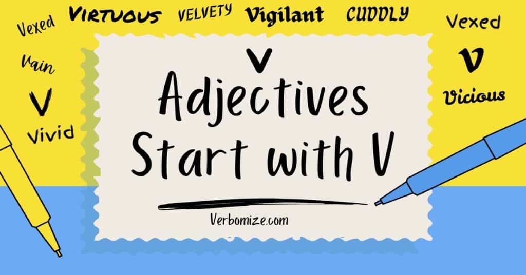 adjectives start with V