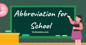 Abbreviation for School